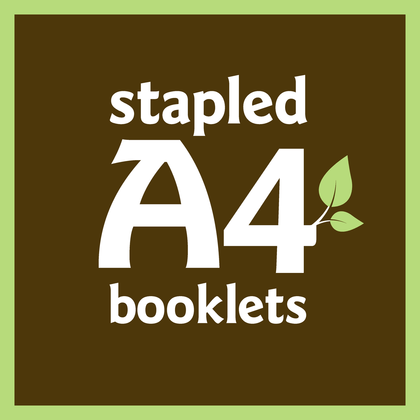 A4 Books: Stapled