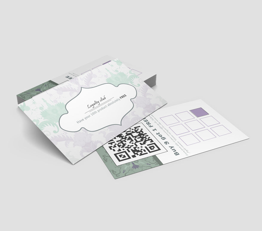 Loyalty Cards: Folded - Full Recycled